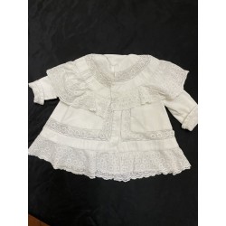 Manteau de bapteme brodé
